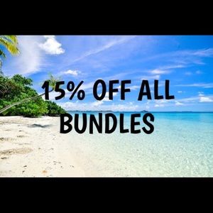 15% OFF ALL BUNDLES OF 2 ITEMS OR MORE